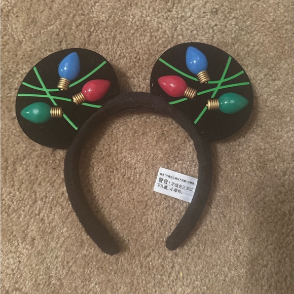 Disney Parks Mickey Ear Headband Light-Up Bulb Holiday Minnie Ears Christmas - Picture 5 of 5